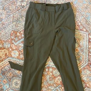 Express green cargo dress pants